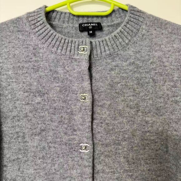Chanel gray Cardigan Size 36 - Picture 5 of 11